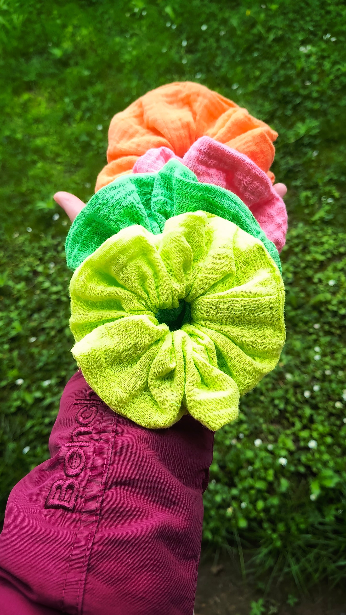 SCRUNCHIE ORANGE FLUO BIG