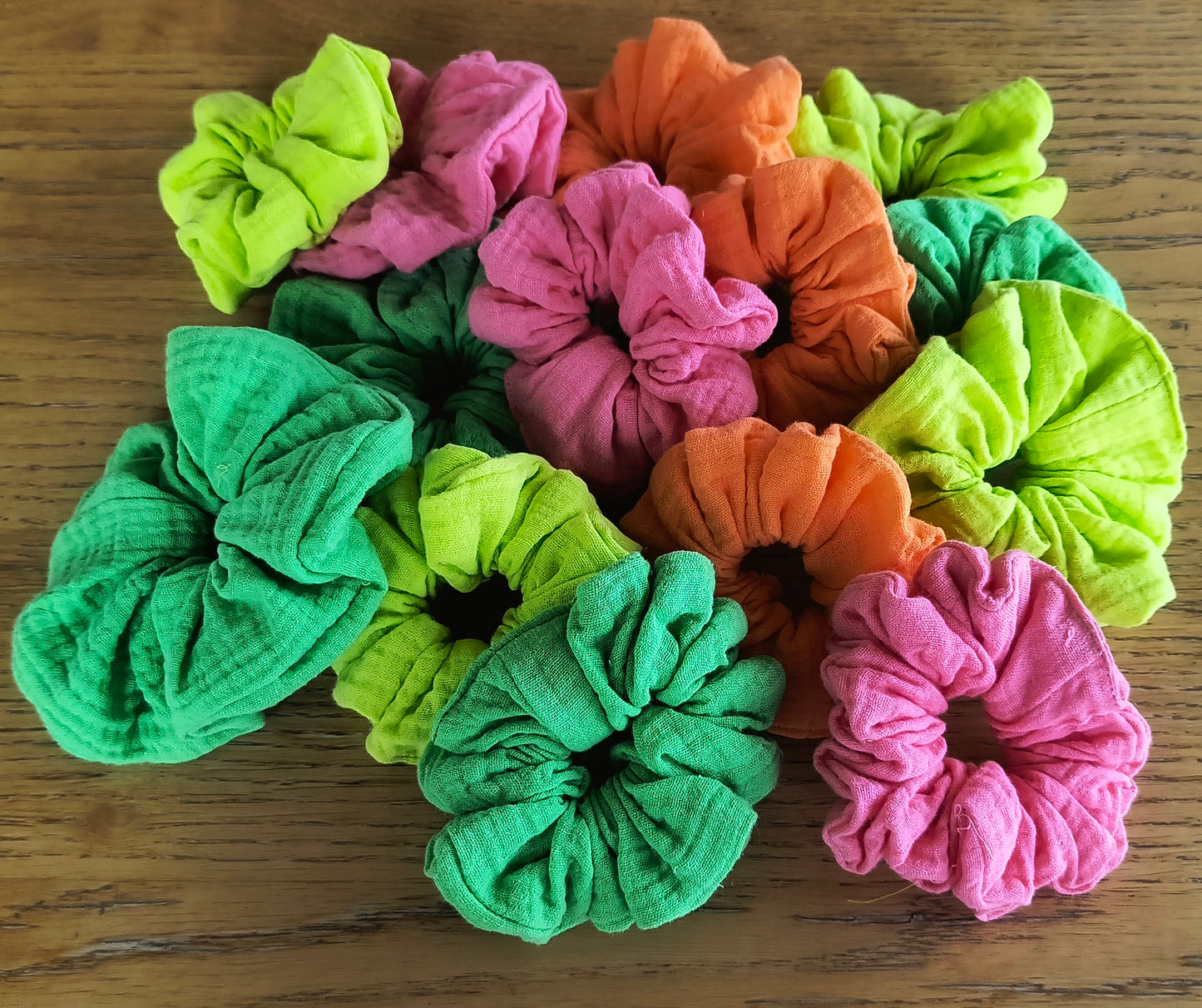 SCRUNCHIE PINK FLUO LARGE