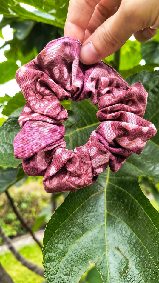 SCRUNCHIE "VINTAGE" MEDIO