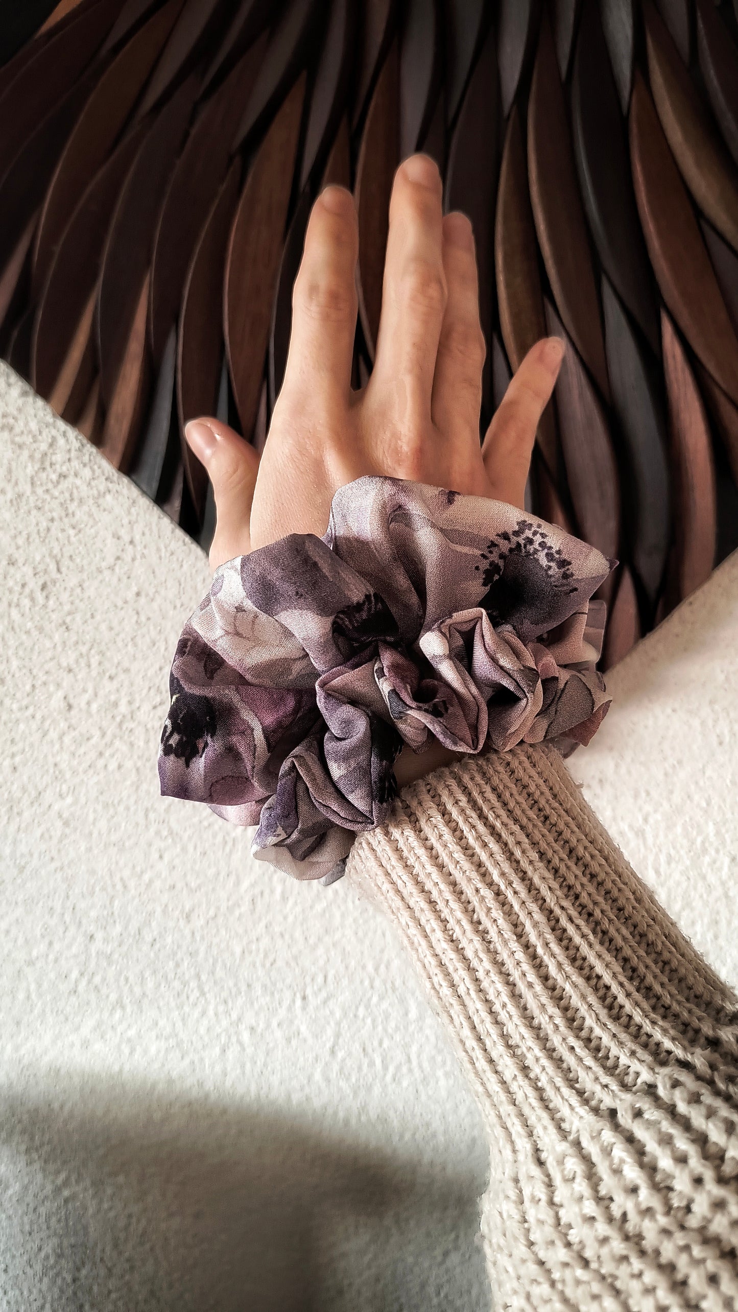 SCRUNCHIE EDIZIONE LIMITATA STAMPE FLOREALI VINTAGE BASSO