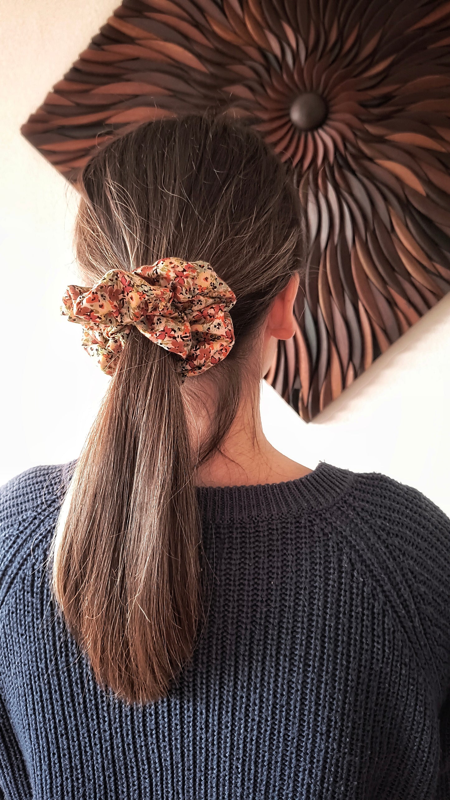 SCRUNCHIE EDIZIONE LIMITATA STAMPA FIORE LIBERTY ALTO