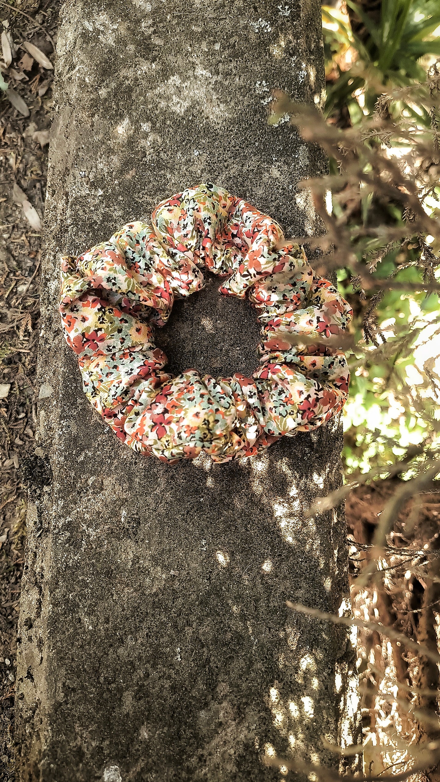 SCRUNCHIE EDIZIONE LIMITATA STAMPA FIORE LIBERTY ALTO