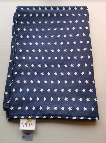 BABY BLANKET WITH WHITE STARS PRINT